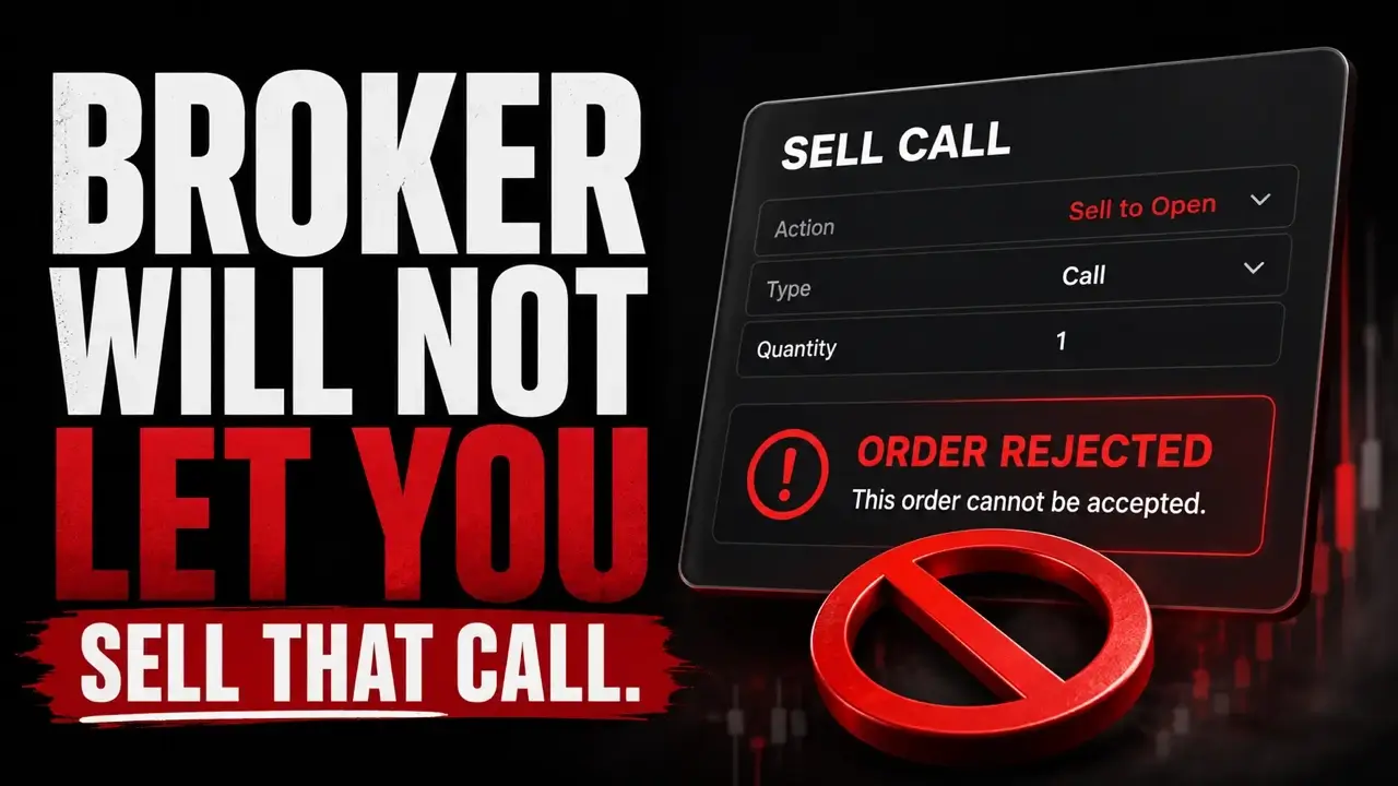 Your broker will not let you sell that call. Here is why.