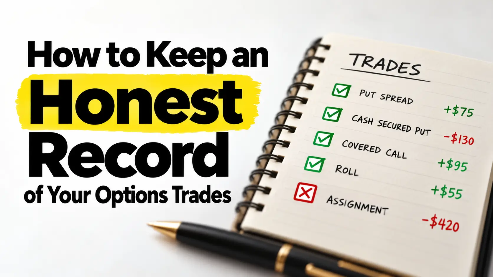 How to Keep an Honest Record of Your Options Trades